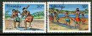 Tokelau 1979 Cricket - the 2 values from Sports set of 4 very fine used, SG 70 & 72