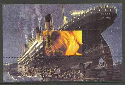 Somalia 1998 Shipwrecks (Titanic) souvenir sheet unmounted mint