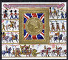 Comoro Islands 1978 Coronation 25th Anniversary (2nd issue) 1,000f perf m/sheet (Medal) unmounted mint, Mi BL 147A