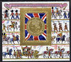 Comoro Islands 1978 Coronation 25th Anniversary (2nd issue) 1,000f imperf m/sheet (Medal) unmounted mint, Mi BL 147B