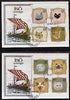 Iso - Sweden 1984 Rotary - Domestic Cats perf set of 8 values on two covers with first day cancels
