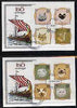 Iso - Sweden 1984 Rotary - Domestic Cats imperf set of 8 values on two covers with first day cancels