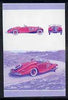St Vincent - Bequia 1987 Cars #7 (Leaders of the World) 80c (1936 Mercedes Benz) imperf se-tenant progressive colour proof pair in magenta & blue only,unmounted mint