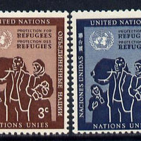 United Nations (NY) 1953 Refugees set of 2 unmounted mint (SG 15-16)