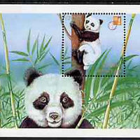 Bhutan 1997 'Hong Kong 97' Stamp Exhibition m/sheet showing Panda unmounted mint