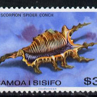 Samoa 1978 Spider Conch Shell $3 def unmounted mint,(SG 530b)