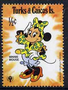 Turks & Caicos Islands 1979 Minnie Mouse in Summer Outfit €c from Walt Disney IYC set, SG 576 unmounted mint
