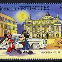 Grenada - Grenadines 1989 Mickey & Minnie arriving at Opera House 5c from Walt Disney Philexfrance set, SG 1149 unmounted mint