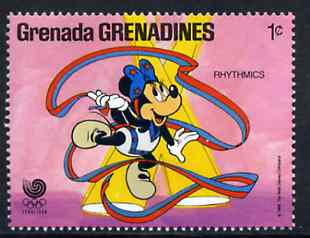 Grenada - Grenadines 1988 Minnie Mouse as Gymnast 1c from Walt Disney Olympic Games set unmounted mint, SG 933