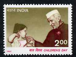 India 1997 Children's Day (Nehru) unmounted mint, SG 1753*