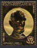 Staffa 1982 US Presidents £8 Abraham Lincoln embossed in 22k gold foil from a limited printing unmounted mint