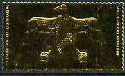 Staffa 1979 Treasures of Tutankhamun,£8 Pendant from Vulture Necklace embossed in 23k gold foil (Rosen #644) unmounted mint