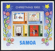 Samoa 1982 Christmas (Paintings) m/sheet unmounted mint, SG MS 633