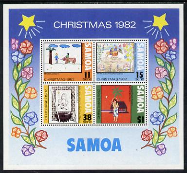 Samoa 1982 Christmas (Paintings) m/sheet unmounted mint, SG MS 633