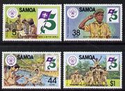 Samoa 1982 75th Anniversary of Scouting set of 4 unmounted mint, SG 620-23