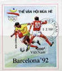 Vietnam 1991 Barcelona Olympic Games imperf m/sheet (Football) fine cto used (from limited printing) as SG MS 1543