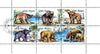 Vietnam 1991 Prehistoric Animals perf sheetlet containing complete set of 6 fine cto used, SG 1615-20