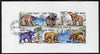 Vietnam 1991 Prehistoric Animals imperf sheetlet containing complete set of 6 fine cto used (from limited printing) as SG 1615-20