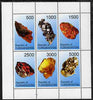 Turkmenistan 1998 Minerals #1 perf sheetlet containing complete set of 6 values unmounted mint