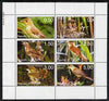Touva 1998 Birds perf sheetlet containing complete set of 6 values unmounted mint