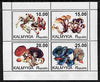 Kalmikia Republic 1998 Fungi perf sheetlet containing complete set of 4 values unmounted mint