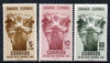 Spanish Sahara 1952 Colonial Stamp Day set of 3 (Head of Ostrich) unmounted mint SG 95-97*