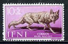 Ifni 1957 Golden Jackal 10c + 5c from Colonial Stamp Day set, SG 136 unmounted mint*