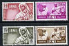 Ifni 1953 Child Welfare set of 4 Native Musicians, SG 93-96 unmounted mint*