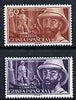 Spanish Guinea 1955 Birth Centenary of Iradier (Explorer) unmounted mint set of 2, SG 395-96