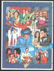 Sahara Republic 1996 Elvis Presley composite perf sheetlet containing 9 values (includes Jerry Lee Lewis, Frank Sinatra & Bill Haley) unmounted mint
