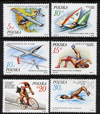 Poland 1986 World Successes set of 6 unmounted mint, SG 3054-59