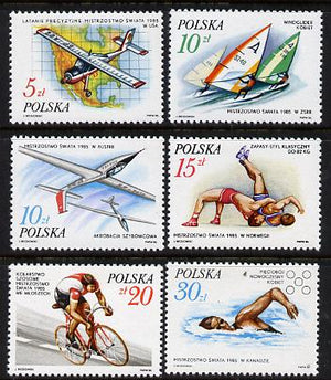 Poland 1986 World Successes set of 6 unmounted mint, SG 3054-59