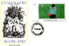 Eynhallow 1982 Golf (The Divot Shot) imperf deluxe sheet (£2 value) on cover with first day cancel (15th July 1982 - first day of the Open)