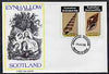 Eynhallow 1982 Shells (Screw Shell) imperf set of 2 values (40p & 60p) on cover with first day cancel