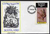 Eynhallow 1982 Shells (Pelicans Foot) imperf souvenir sheet (£1 value) on cover with first day cancel