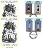 Eynhallow 1982 Lighthouses imperf set of 4 values (10p to 75p) on two covers with first day cancels
