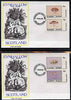 Eynhallow 1982 Fungi (Stump Puffball etc) perf set of 4 values (10p to 75p) on two covers with first day cancels