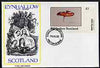 Eynhallow 1982 Fungi (Fly Agaric) imperf souvenir sheet (£1 value) on cover with first day cancel