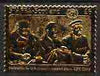 Staffa 1976 United Nations - Declaration for UN £6 perf label (showing Churchill, Roosevelt & Stalin) embossed in 23 carat gold foil (Rosen #369) unmounted mint