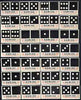 Match Box Label - complete set of 28 Dominoes (black & red), superb unused condition (Yugoslavian)