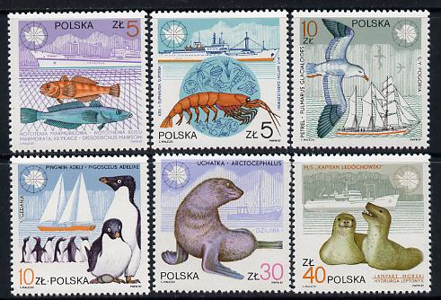 Poland 1987 Antarctic Station set of 6 unmounted mint (SG 3089-94)