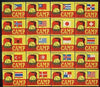 Match Box Labels - complete set of 20 Flags of nations #1 superb unused condition (Camp)