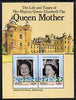 St Vincent - Bequia 1985 Life & Times of HM Queen Mother m/sheet featuring Holyrood House unmounted mint