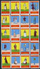 Match Box Labels - complete set of 20 Belgian Folklore Costumes superb unused condition (Belgian)