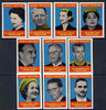 Match Box Labels - complete set of 10 World Royalty superb unused condition (Belgian)