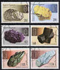 Sahara Republic 1998 Minerals perf set of 6 fine cto used