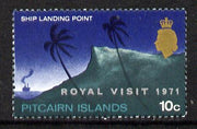 Pitcairn Islands 1971 Royal Visit one value (SG 115) unmounted mint