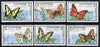 Cambodia 1998 Butterflies complete perf set of 6 values, cto used*