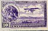 Mexico 1929 Farman F.190 (plus Eagle with Snake on Cactus) 10c violet (upr wmk) unmounted mint SG 477*