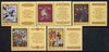 Russia 1989 Epic Poems #2 set of 5 each se-tenant with label unmounted mint, SG 6017-21, Mi 5971-75